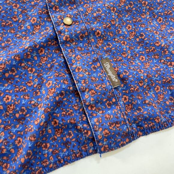 Vintage Wrangler RETRO Cowboy Shirt Snap Button XL Floral Western Country - Picture 4 of 11